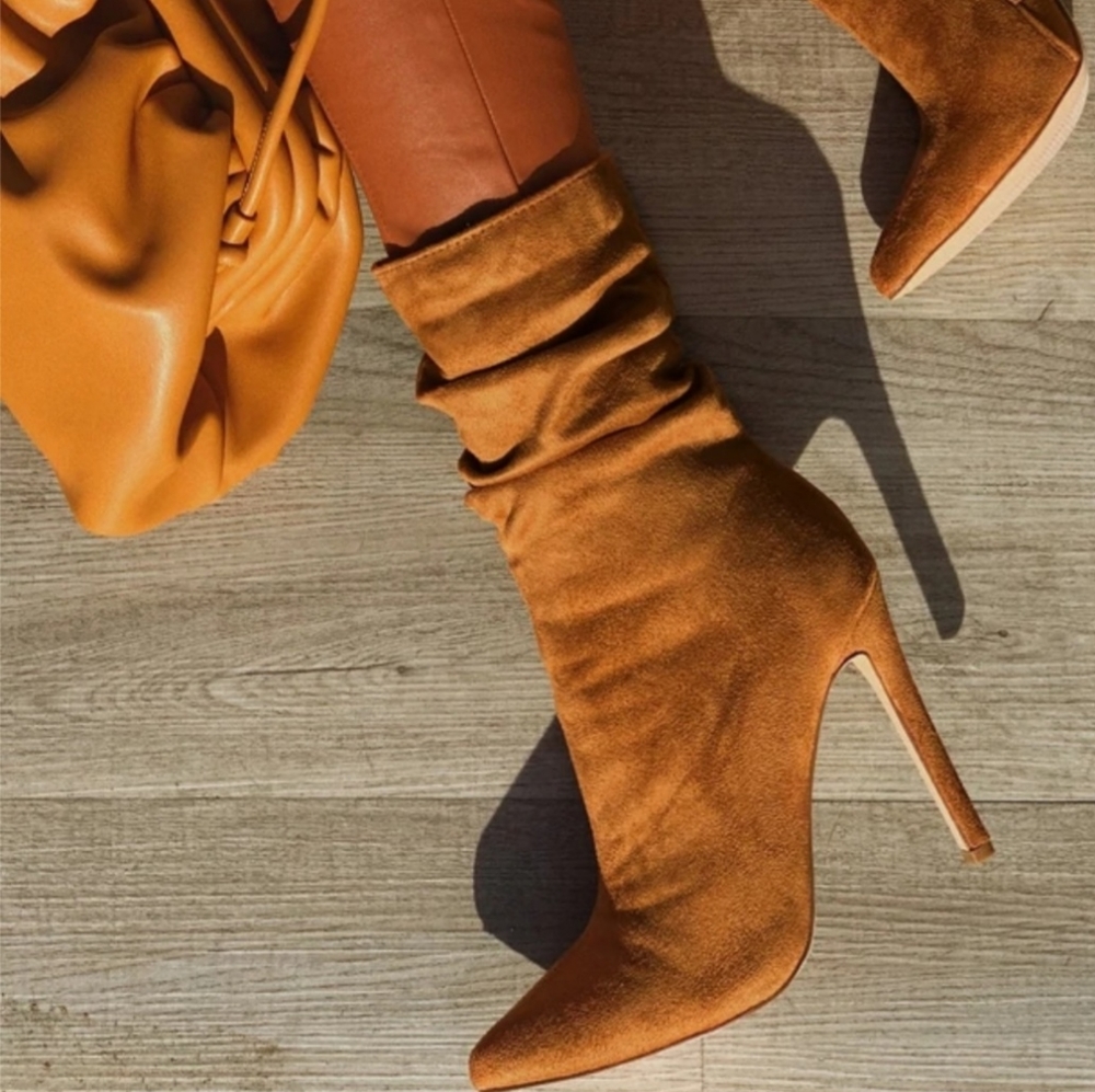 Brown booties